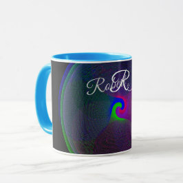 Colorful Fused Center Geometric Coffee Mug Mok