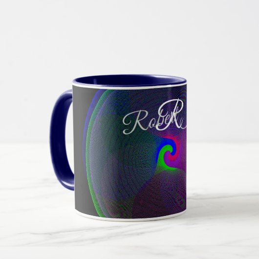 Colorful Fused Center Geometric Coffee Mug Mok (Voorkant links)