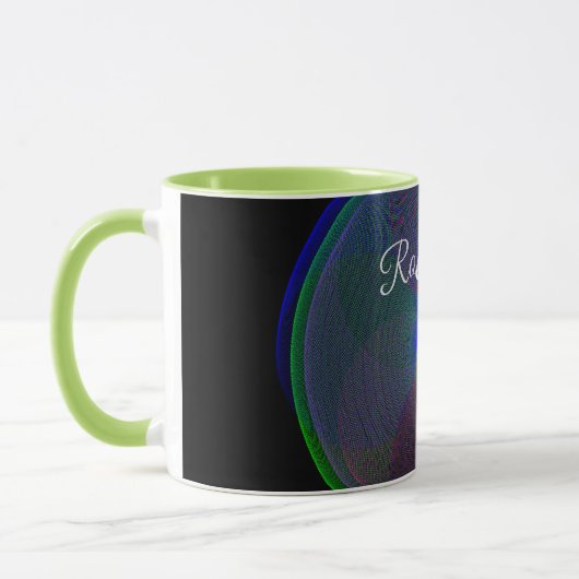 Colorful Fused Center Geometric Coffee Mug Mok (Links)