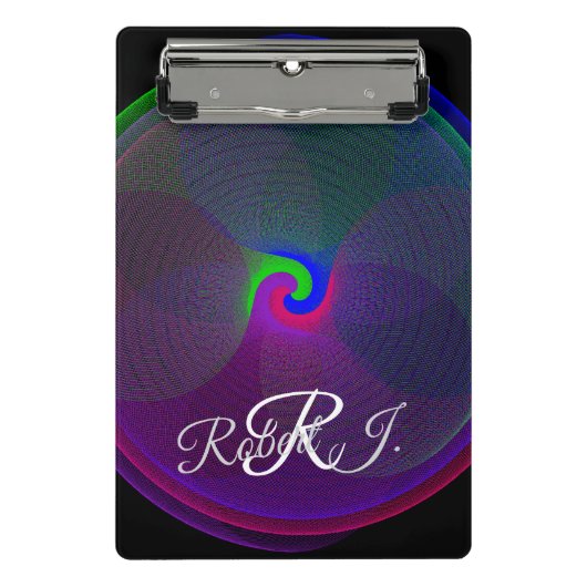 Colorful Fused Center Geometric Mini Clipboard Klembord (Voorkant)