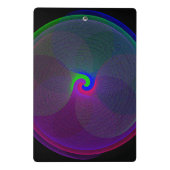 Colorful Fused Center Geometric Mini Clipboard Klembord (Achterkant)