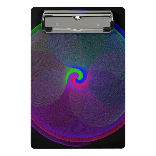 Colorful Fused Center Geometric Mini Clipboard Klembord (Voorkant)