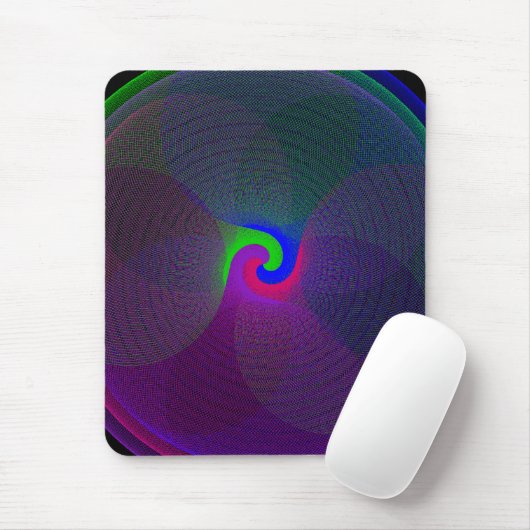 Colorful Fused Center Geometric Mouse Pad Muismat (Met muis)