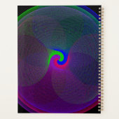 Colorful Fused Center Geometric Spiral Planner (Achterkant)