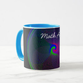 Colorful Fused Geometric Math Art Coffee Mug Mok