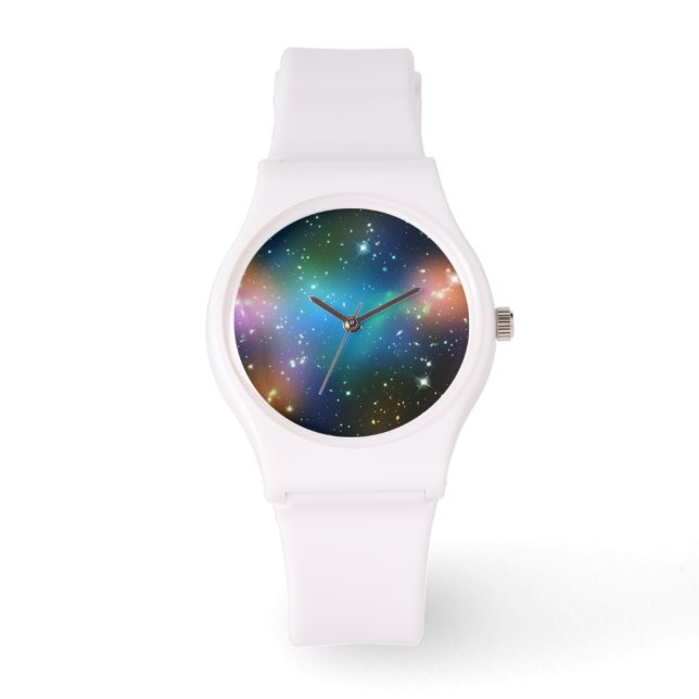 Colorful Galaxies Horloge (Voorkant)