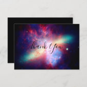 Colorful Galaxy Bedankkaart (Voorkant / Achterkant)
