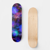 Colorful Galaxy Cosmic space Persoonlijk Skateboard (Voorkant)