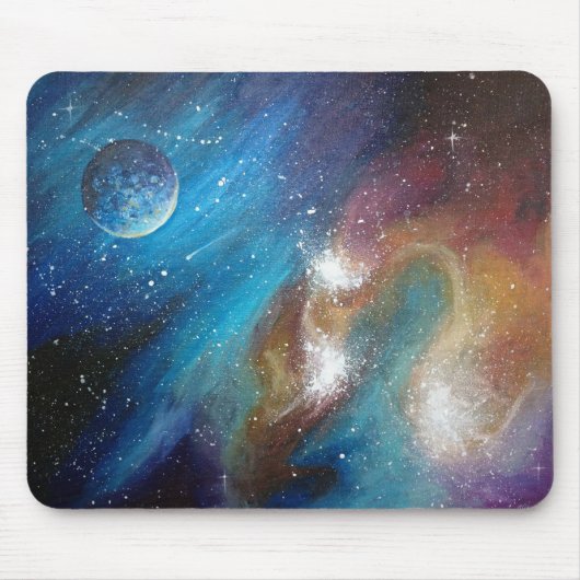 Colorful Galaxy Mousepad Muismat (Voorkant)