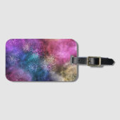 Colorful Galaxy Pattern Bagagelabel (Voorkant (horizontaal))