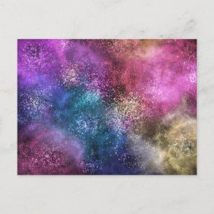Colorful Galaxy Pattern Briefkaart