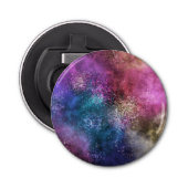 Colorful Galaxy Pattern Button Flesopener (Voorkant)