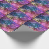 Colorful Galaxy Pattern Cadeaupapier (Hoek)