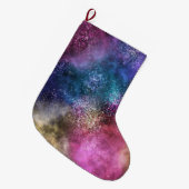 Colorful Galaxy Pattern Grote Kerstsok (Voorkant (Hangend))