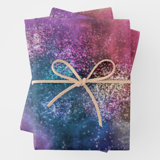Colorful Galaxy Pattern Inpakpapier Vel (In situ)