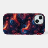 Colorful Galaxy Pattern iPhone 15 Case (Achterkant horizontaal)