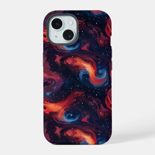 Colorful Galaxy Pattern iPhone 15 Case (Achterkant)