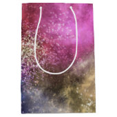 Colorful Galaxy Pattern Medium Cadeauzakje (Voorkant)