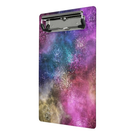 Colorful Galaxy Pattern Mini Klembord (Angled2)