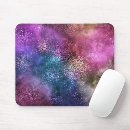 Colorful Galaxy Pattern Muismat (Met muis)
