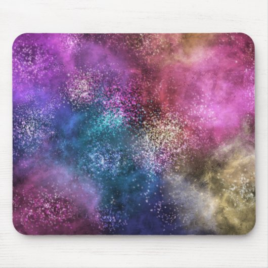 Colorful Galaxy Pattern Muismat (Voorkant)