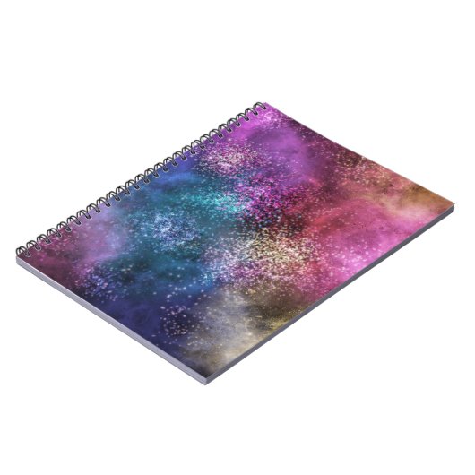 Colorful Galaxy Pattern Notitieboek (Linkerzijde)