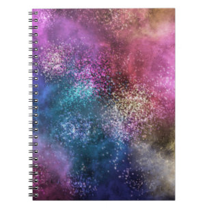 Colorful Galaxy Pattern Notitieboek
