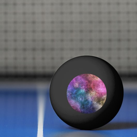 Colorful Galaxy Pattern Pingpongbal (Net)