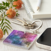 Colorful Galaxy Pattern Sleutelhanger (Voorkant Rechts)