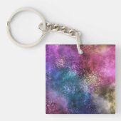 Colorful Galaxy Pattern Sleutelhanger (Voorkant)