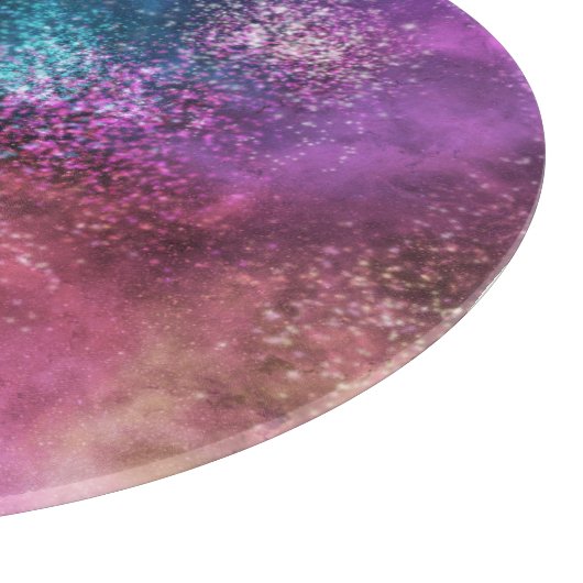 Colorful Galaxy Pattern Snijplank (Hoek)