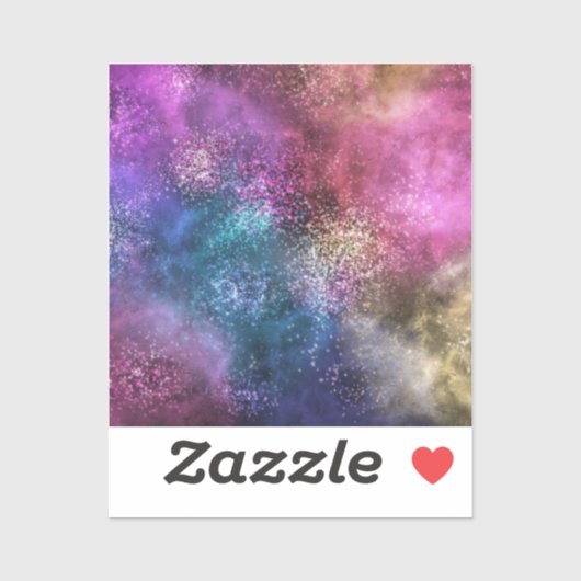 Colorful Galaxy Pattern Sticker (Vel)