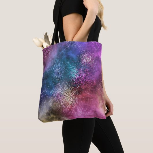 Colorful Galaxy Pattern Tote Bag (Dichtbij)