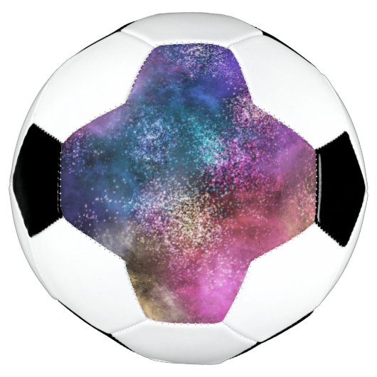 Colorful Galaxy Pattern Voetbal (Gedraaid)