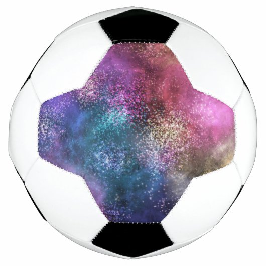 Colorful Galaxy Pattern Voetbal (Voorkant)