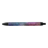 Colorful Galaxy Pattern Zwarte Inkt Pen (Voorkant)