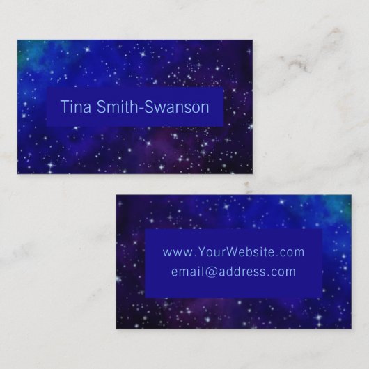 Colorful Galaxy Visitekaartje (Voorkant / Achterkant)