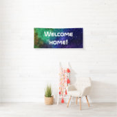 Colorful Galaxy "Welcome Home" banner (Insitu)