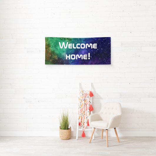 Colorful Galaxy "Welcome Home" banner (Insitu)