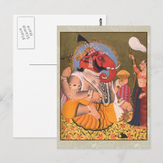 Colorful Ganesh Artwork on Cards Briefkaart (Voorkant / Achterkant)