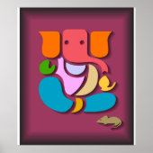 Colorful Ganesha Poster (Voorkant)