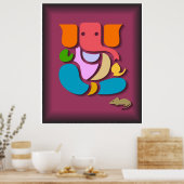 Colorful Ganesha Poster (Keuken)