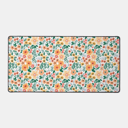 Colorful Garden Bouquet Pattern Bureaumat (Voorkant)