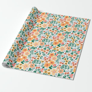Colorful Garden Bouquet Pattern Cadeaupapier