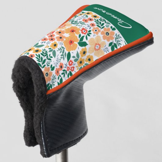 Colorful Garden Bouquet Pattern Golfheadcover (3/4 voorkant)