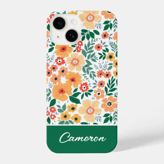 Colorful Garden Bouquet Pattern iPhone Hoesje (Achterkant)