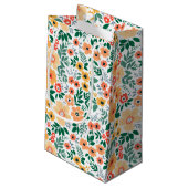 Colorful Garden Bouquet Pattern Klein Cadeauzakje (Achterkant Gekanteld)