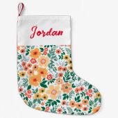 Colorful Garden Bouquet Pattern Kleine Kerstsok (Voorkant)