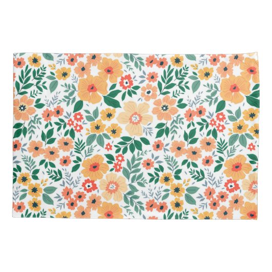 Colorful Garden Bouquet Pattern Kussensloop (Achterkant)