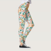 Colorful Garden Bouquet Pattern Leggings (Rechts)